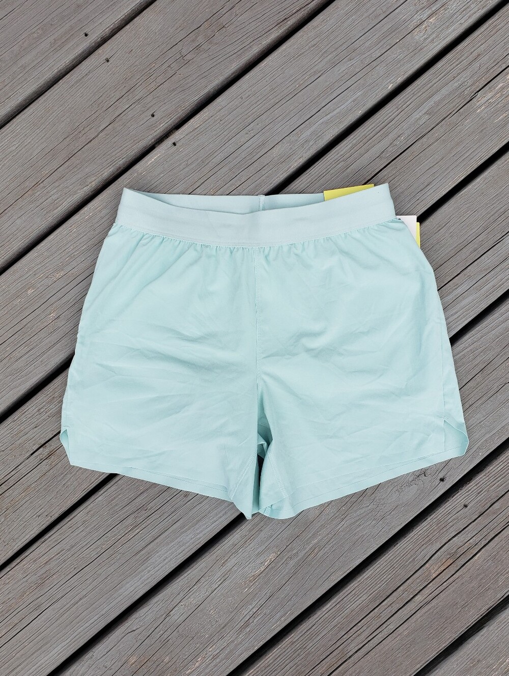 All In Motion Men's Sage Green Lined Run Shorts - Small